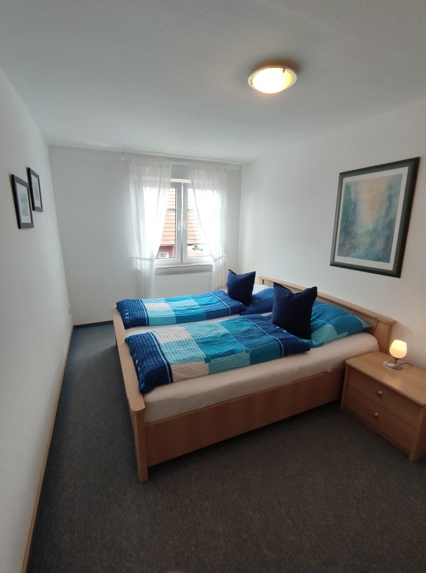 Bild des ersten Schlafzimmers im Ferienhaus