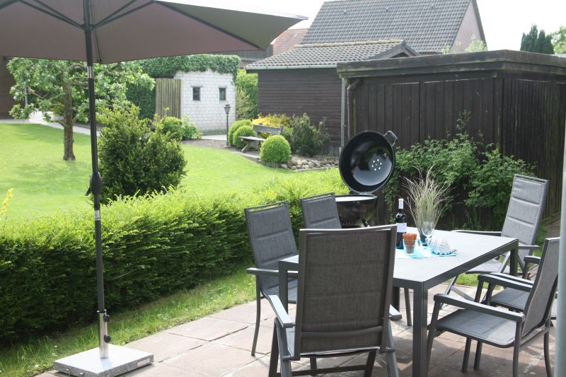Foto der Terasse des Ferienhauses