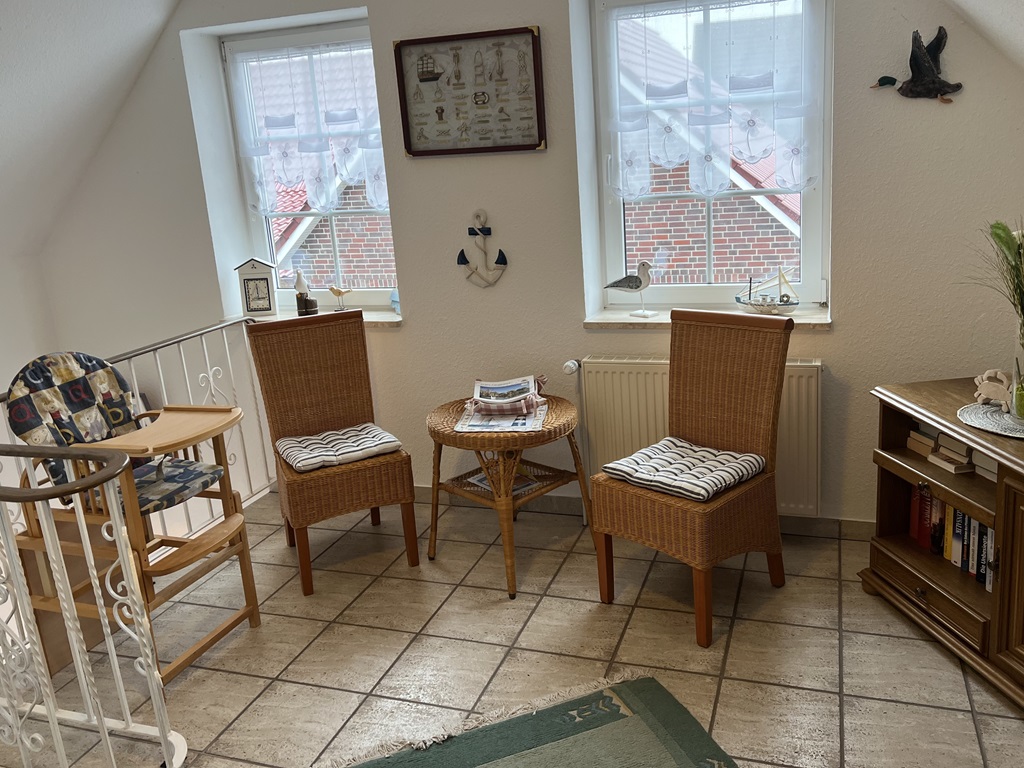 Bild der Leseecke vor der Ferienwohnung Bild der Leseecke vor der Ferienwohnung